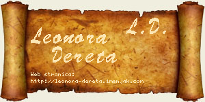 Leonora Dereta vizit kartica